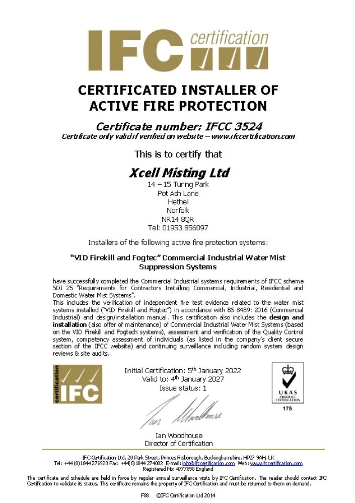 IFC Certificate